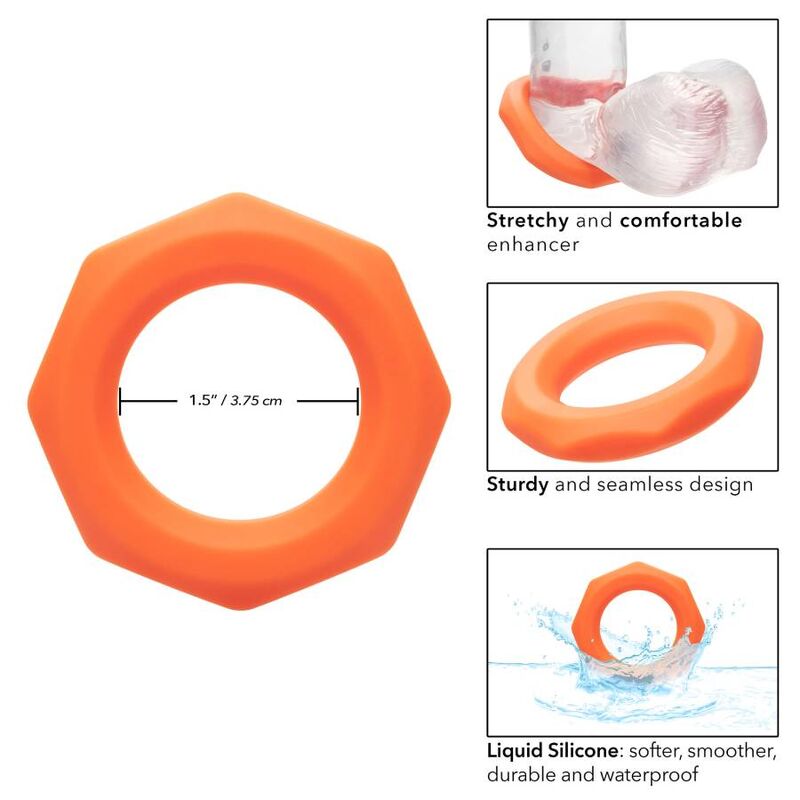 CALEXOTICS - ALPHA SEXAGON RING ORANGE – CALEXOTICS - ALPHA SEXAGON RING ORANGE Bild 7