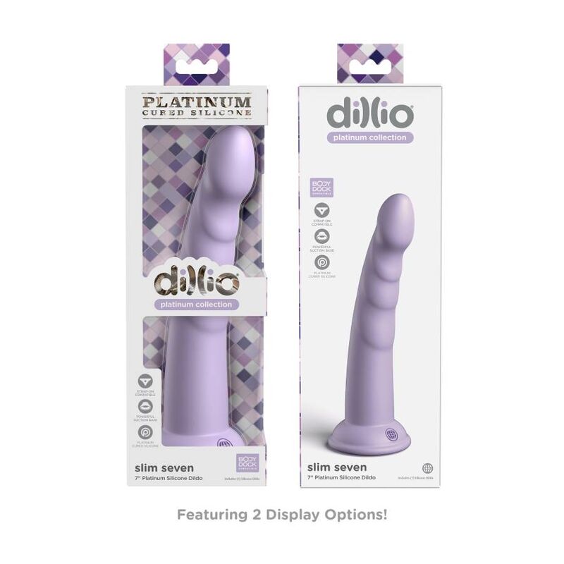 DILLIO - SLIM SEVEN 17,78 CM VIOLETT – Erotik-Zubehör Bild 7