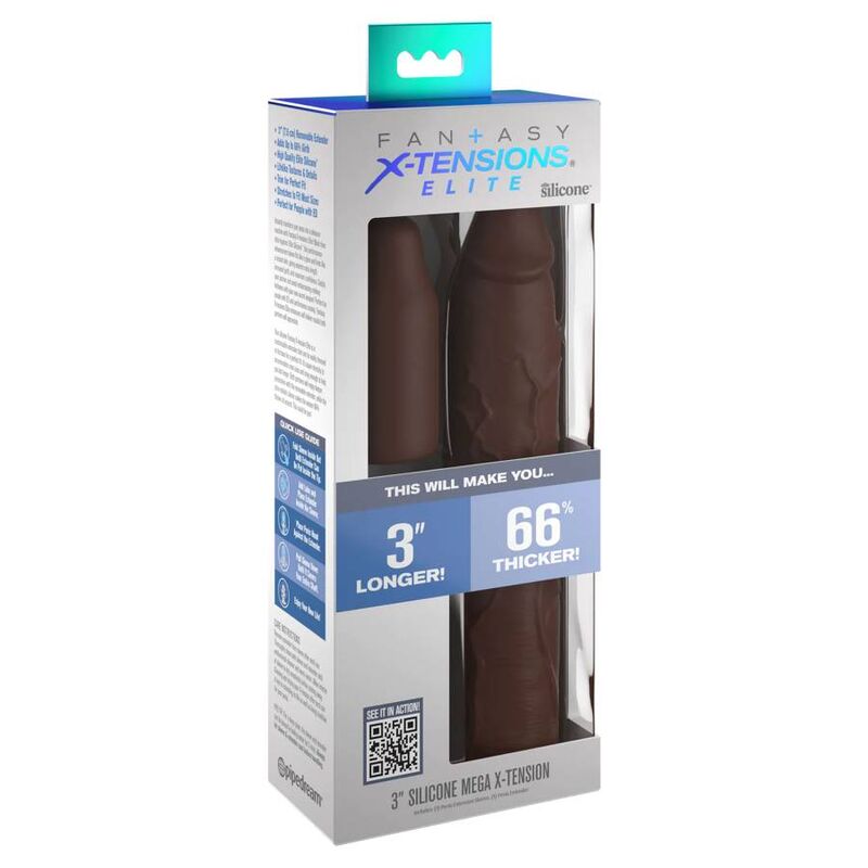 FANTASY X- TENSIONS - PIPEDREAMS SLEEVE 22,86 CM + 7,62 CM PLUG BROWN Analplug diskret online kaufen