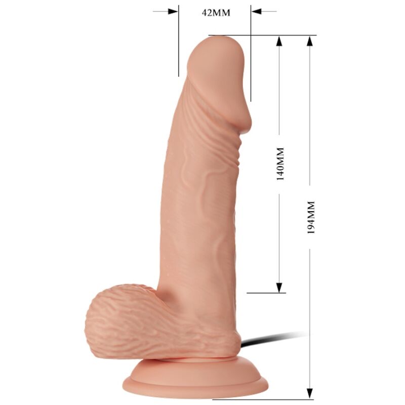 BAILE - SCHÖNE BEGEGNUNG ZEBULON VIBRATION 19.4 CM NATÜRLICH – Erotik-Zubehör Bild 9
