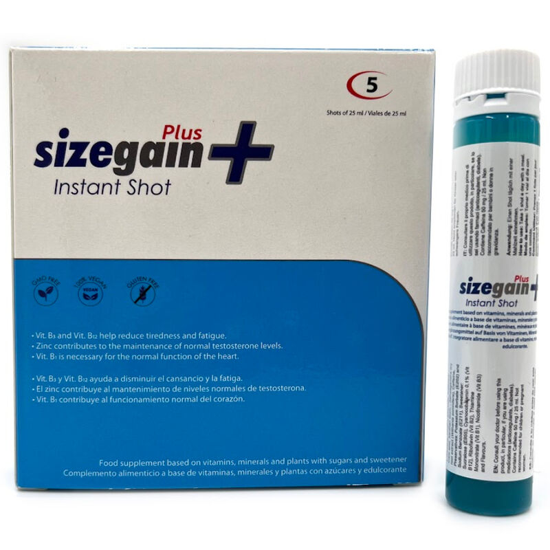 500 COSMETICS SizeGain Plus Instant Shot 5 Units – Männer Energizer & Erektion – Potenz- & Lustprodukt Bild 2
