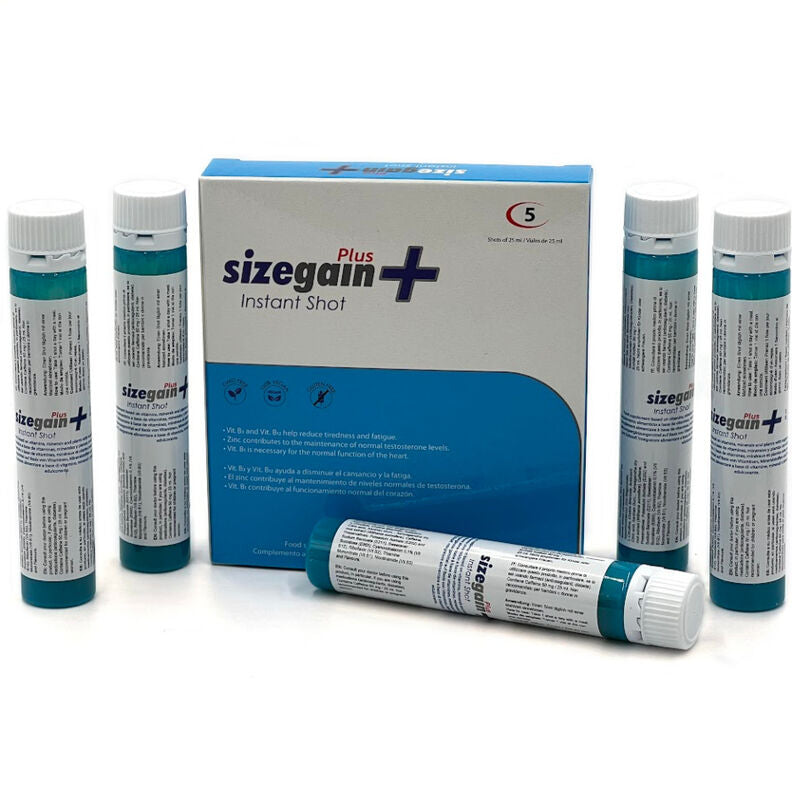 500 COSMETICS SizeGain Plus Instant Shot 5 Units – Männer Energizer & Erektion – Potenz- & Lustprodukt Bild 1
