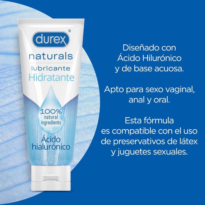 DUREX - NATURALS FEUCHTIGKEIT SCHMIERMITTEL 100 ML bei Secret Pulse im Erotikshop