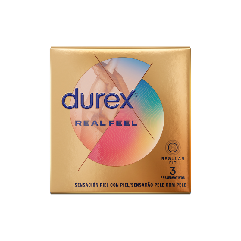 DUREX - ECHTE GEFÜHLKONDOME 3 EINHEITEN Produktverpackung und Details