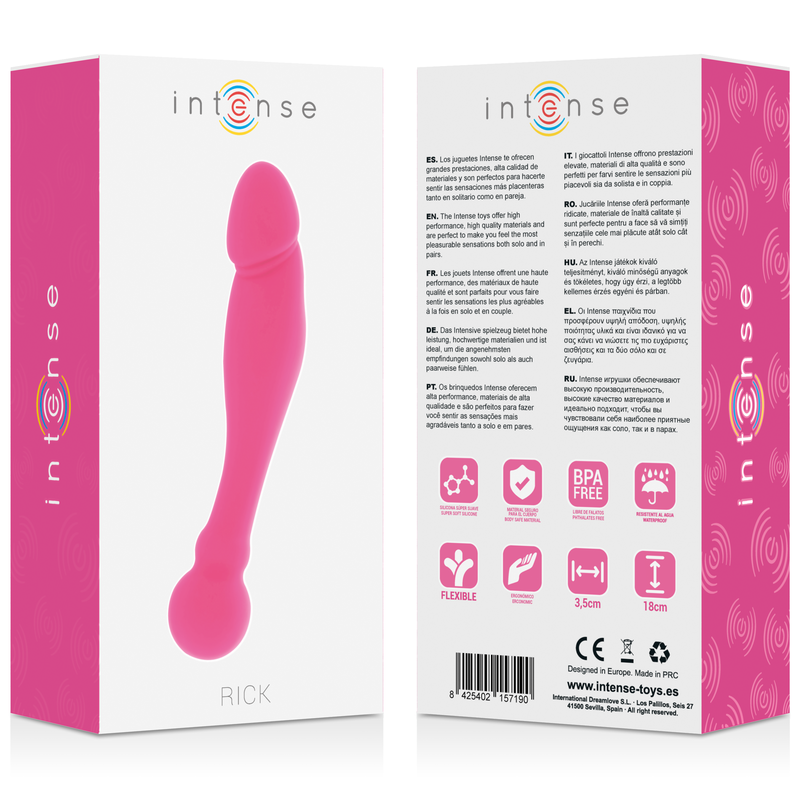 INTENSE - SILIKON RICK DUAL ROSA – Erotik-Zubehör Bild 6