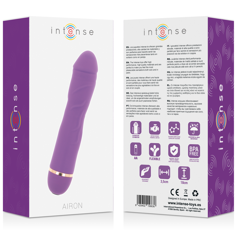 INTENSE - AIRON 20 GESCHWINDIGKEITEN SILIKON LILA – Erotik-Zubehör Bild 4