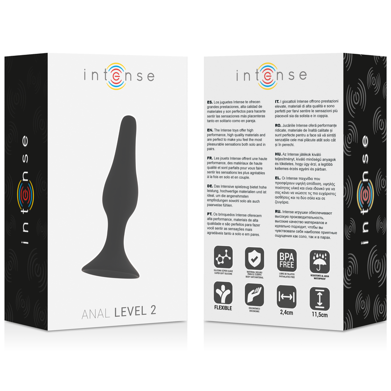 INTENSE - ANAL STUFE 2 11,5CM SCHWARZ bei Secret Pulse im Erotikshop