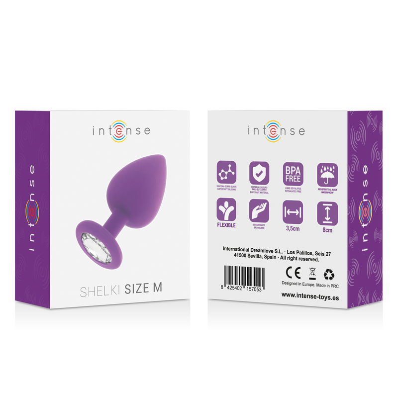 INTENSE SHELKI M Anal Plug Flieder – Seidig-weiches Silikon, Wasserdicht Analplug diskret online kaufen