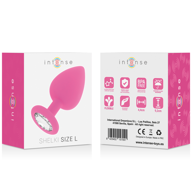 INTENSE SHELKI L Anal Plug Fuchsia – Seidig-weiches Silikon, Wasserdicht Analplug diskret online kaufen