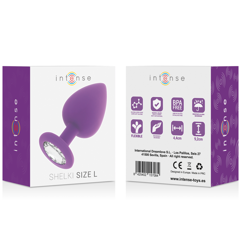 INTENSE SHELKI L Anal Plug Flieder – Seidig-weiches Silikon, Wasserdicht Analplug diskret online kaufen
