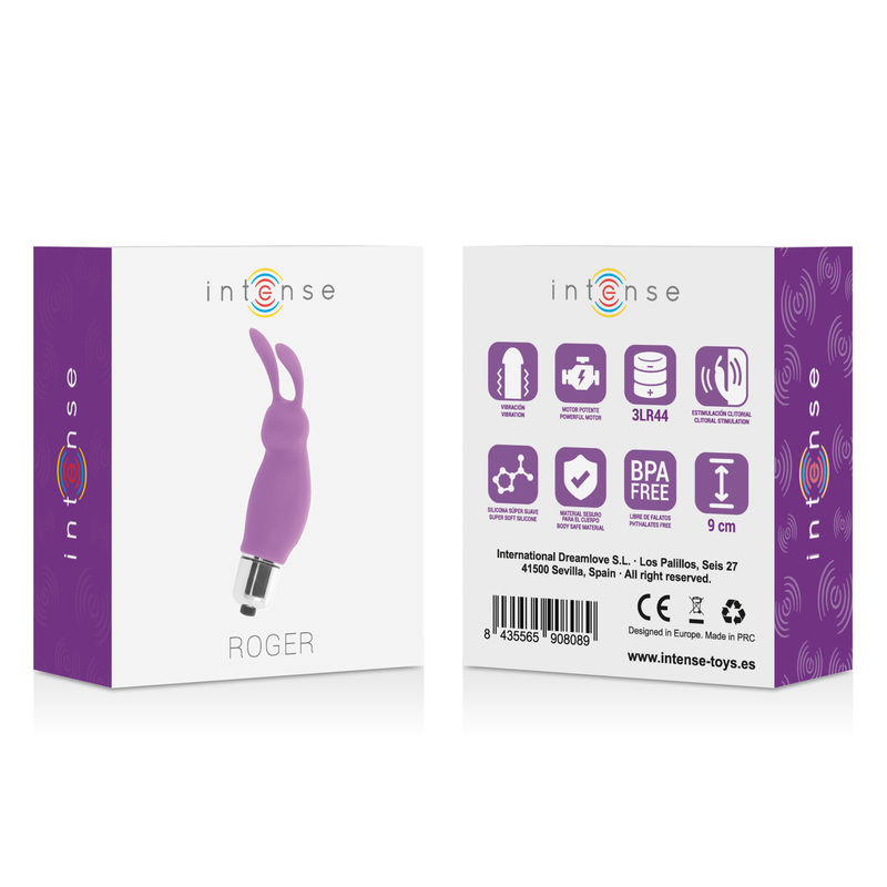 Intense Roger Rabbit Vibrator Lila – Kompakt, leise, Silikon, kraftvoll hochwertiges Sextoy bei Secret Pulse