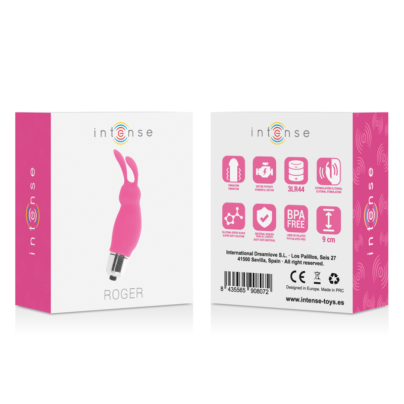 Intense Roger Rabbit Vibrator Rosa – Kompakt, leise, Silikon, kraftvoll hochwertiges Sextoy bei Secret Pulse