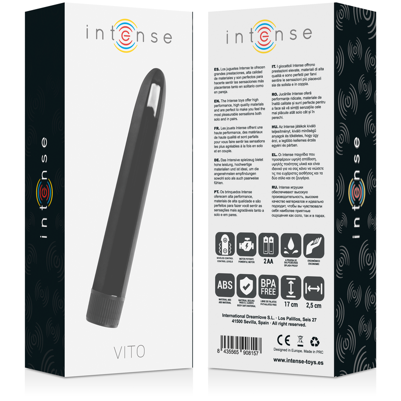 INTENSE - VITO SCHWARZ VIBRATOR hochwertiges Sextoy bei Secret Pulse