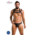 PASSION - 043 SET JACOB SCHWARZ S/M Dessous-Set Produktansicht