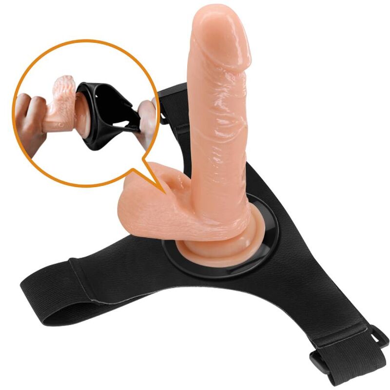 PRETTY LOVE - HARNESS-HOSE UNIVERSAL-HARNESS MIT DILDO TOM 20 CM NATUR – Dildo Bild 12