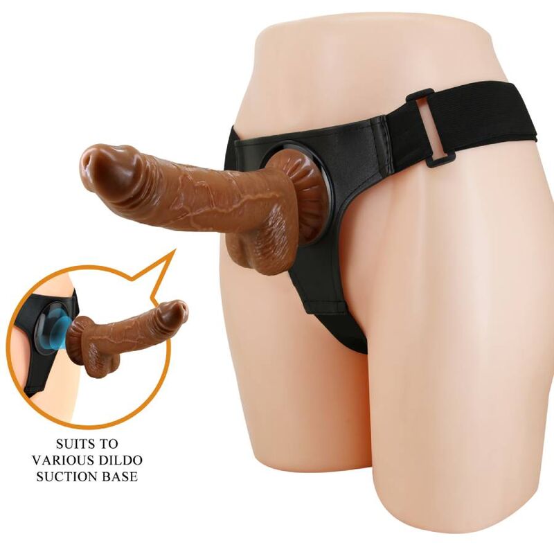PRETTY LOVE - HARNESS-HOSE UNIVERSAL-HARNESS MIT DILDO MICHEAL 20 CM SCHWARZ – Dildo Bild 4