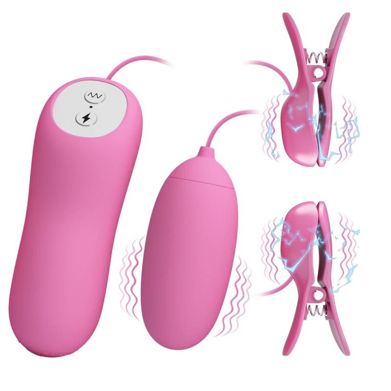 PRETTY LOVE - PINZETTE MIT VIBRATION UND ROSA ELETROSCHOCK – Erotik-Zubehör Bild 3
