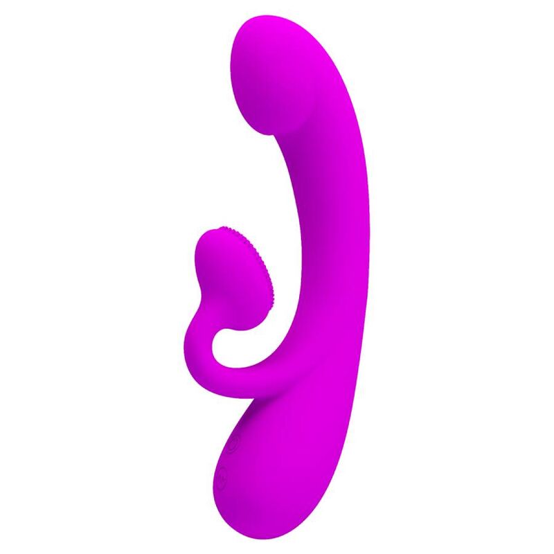 PRETTY LOVE - SINCERE SILIKON-KLITORALVIBRATOR UND SAUGER LILA – Vibrator Bild 4