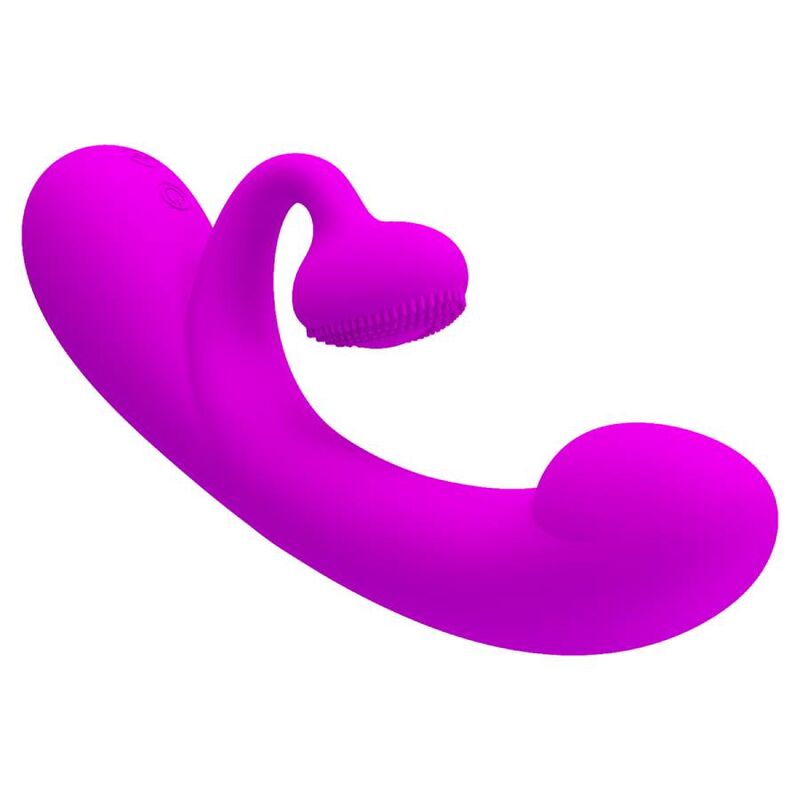 PRETTY LOVE - SINCERE SILIKON-KLITORALVIBRATOR UND SAUGER LILA – Vibrator Bild 12
