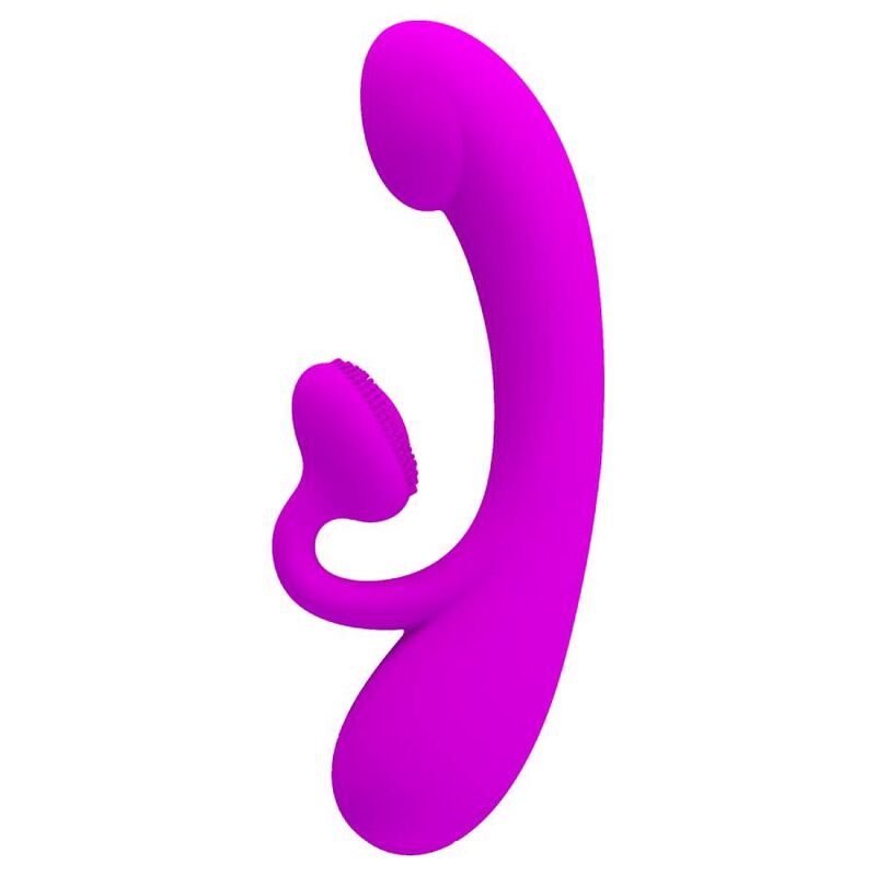 PRETTY LOVE - SINCERE SILIKON-KLITORALVIBRATOR UND SAUGER LILA – Vibrator Bild 7
