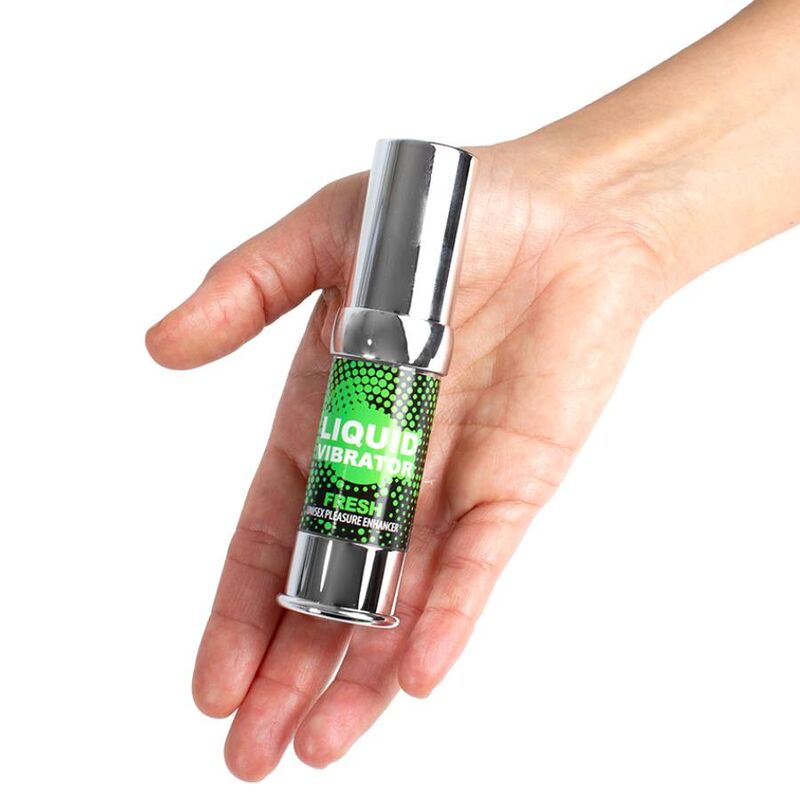 SECRETPLAY - FLÜSSIG VIBRATOR FRESH VERGNÜGENSSTIMULATOR & INTENSIFIERER 15 ML Produktansicht und Details