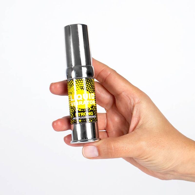 SECRETPLAY - FLÜSSIGER VIBRATOR STIMULATOR UNISEX STARK 15 ML Produktansicht und Details