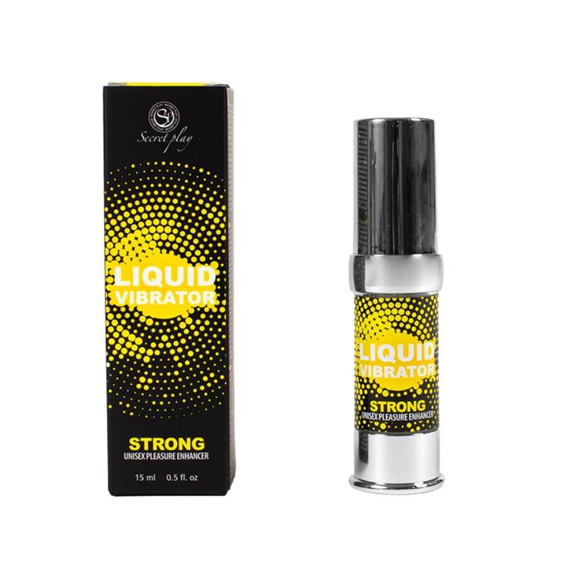 SECRETPLAY - FLÜSSIGER VIBRATOR STIMULATOR UNISEX STARK 15 ML für sinnliche Momente allein oder zu zweit