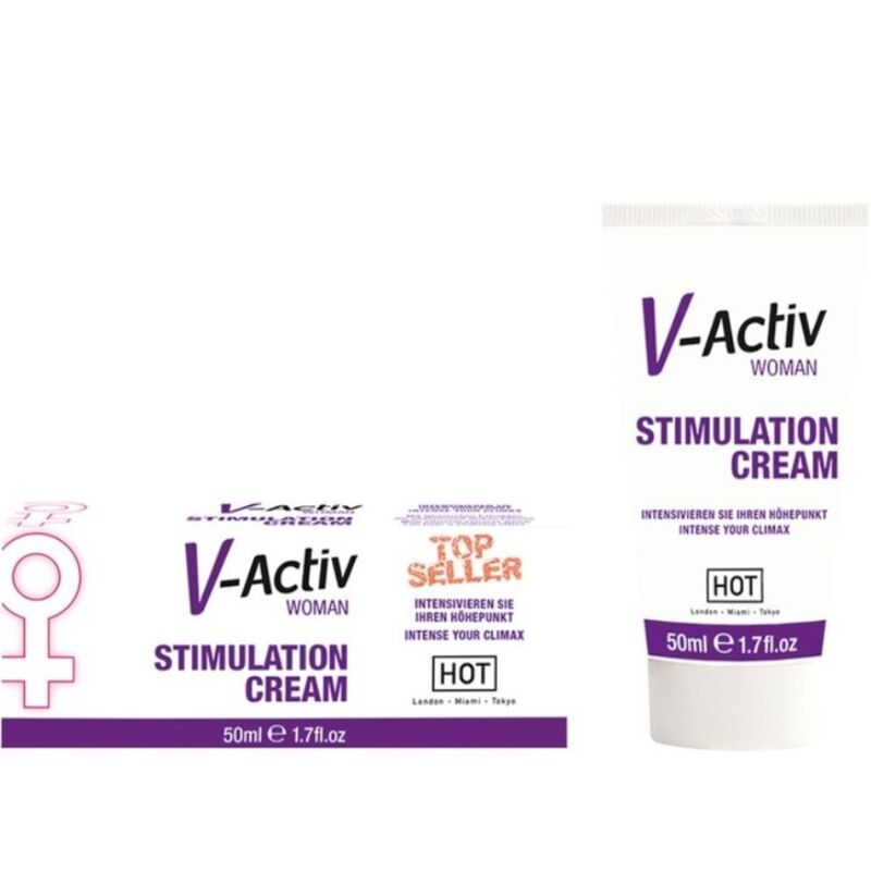 HOT V-Activ Stimulationscreme 50 ml – Intensivierende Creme für Frauen – Intimkosmetik Bild 1