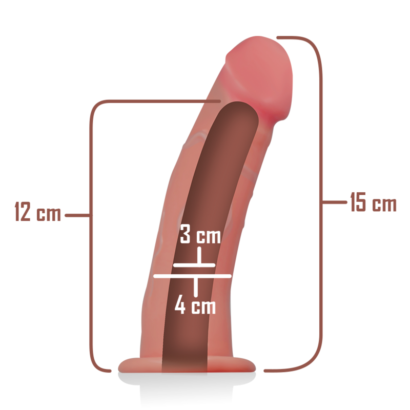 INTENSE - HOHLGESCHIRR MIT DILDO 16 X 3 CM – Dildo Bild 10