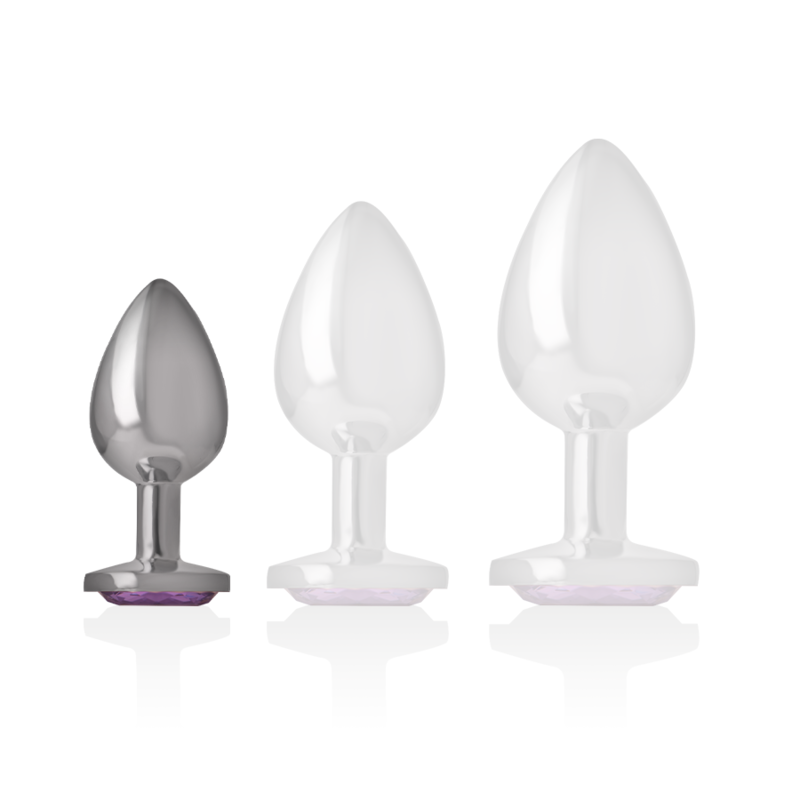 INTENSE Analplug Metall S – Violetter Kristall & Luxuriös | Secret Pulse – Analplug Bild 9