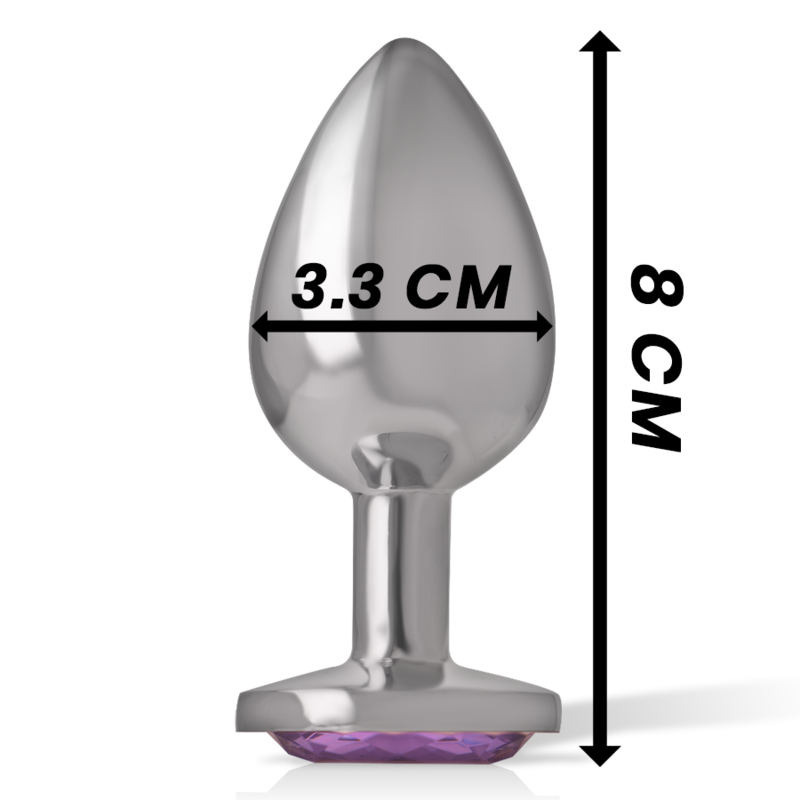 INTENSE Analplug Metall M – Violetter Kristall & Luxusdesign | Secret Pulse – Analplug Bild 7