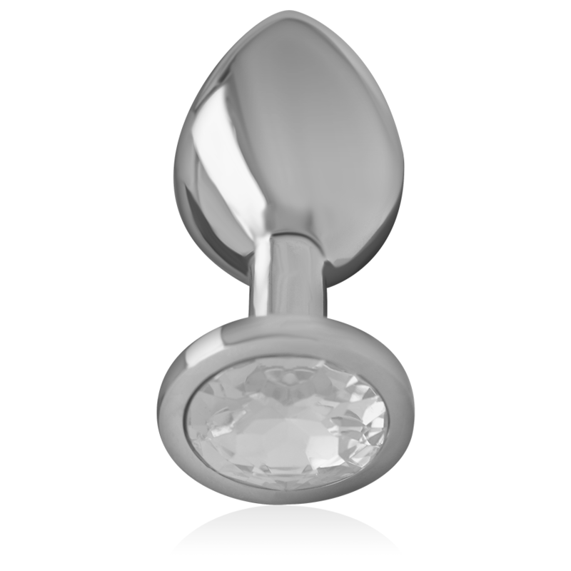 INTENSE - ALUMINIUM-METALL-ANALSPLUG MIT SILBERNEM KRISTALL, GRÖSSE M – Analplug Bild 4