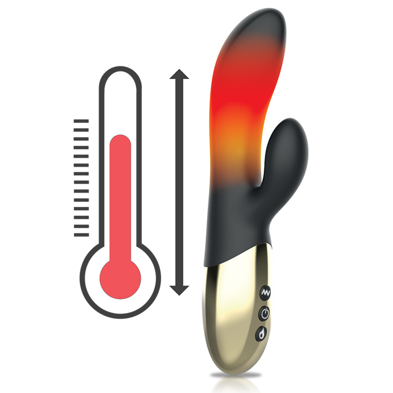 IBIZA Heizkaninchenvibrator – 2 Motoren, 10 Vibrationsmodi, Wärmefunktion, USB, IPX6 – Vibrator Bild 5