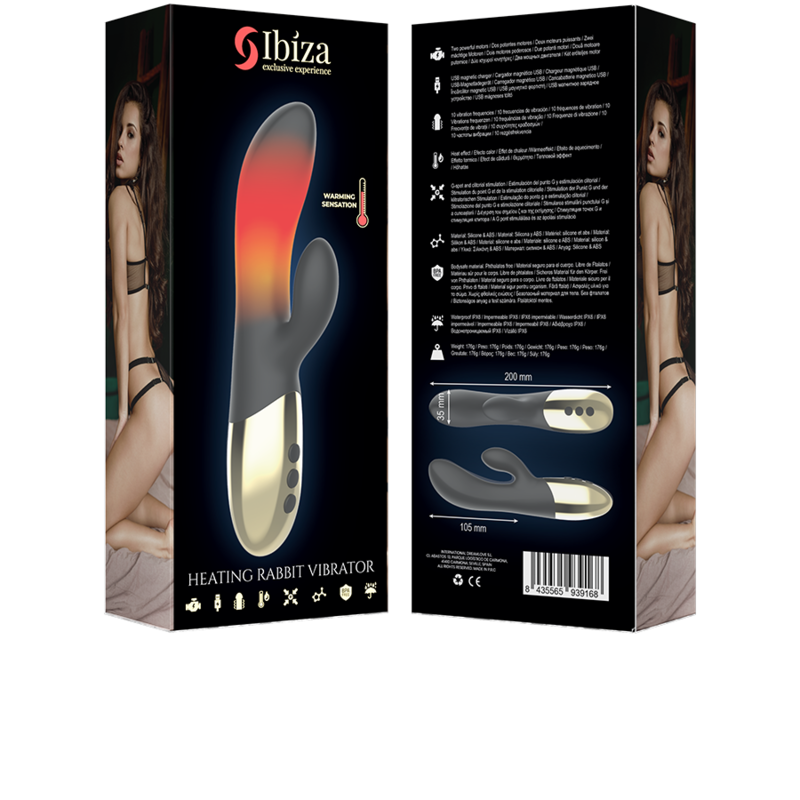 IBIZA Heizkaninchenvibrator – 2 Motoren, 10 Vibrationsmodi, Wärmefunktion, USB, IPX6 – Vibrator Bild 19