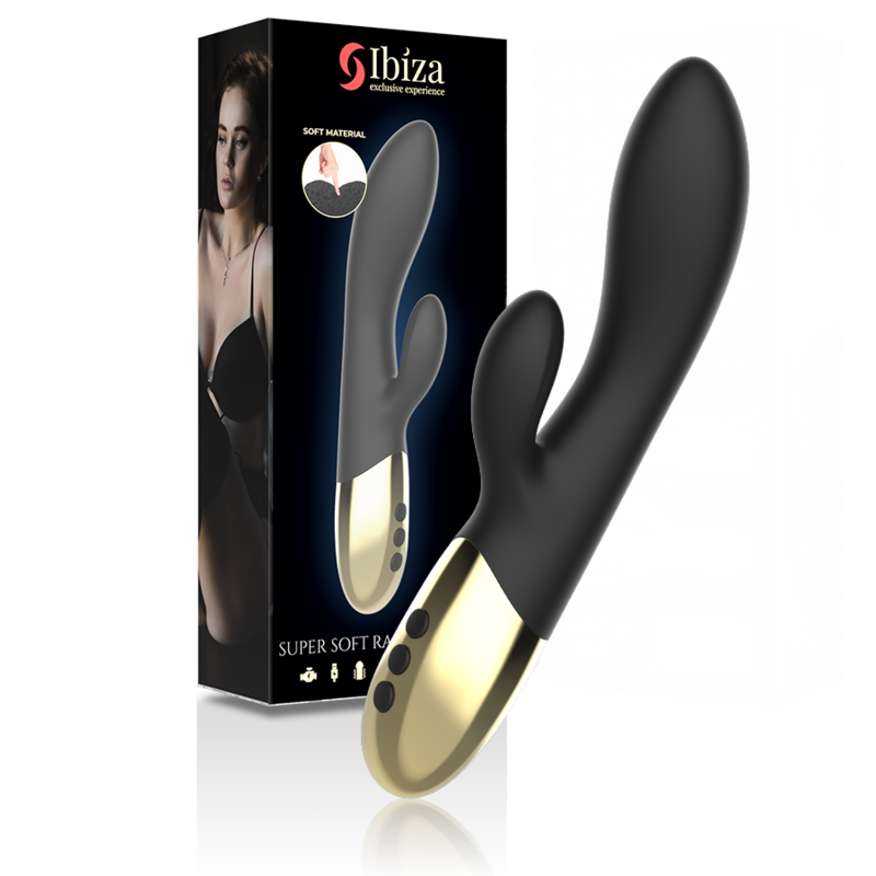 IBIZA Superweicher Kaninchenvibrator – 2 Motoren, 10 Vibrationsmodi, USB, IPX6, Silikon – Vibrator Bild 13