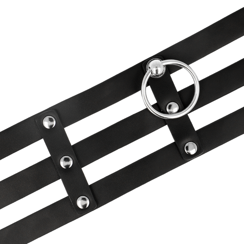 COQUETTE CHIC DESIRE veganes Leder-Halsband – Fetisch & BDSM Stil | Secret Pulse hochwertiges Zubehör