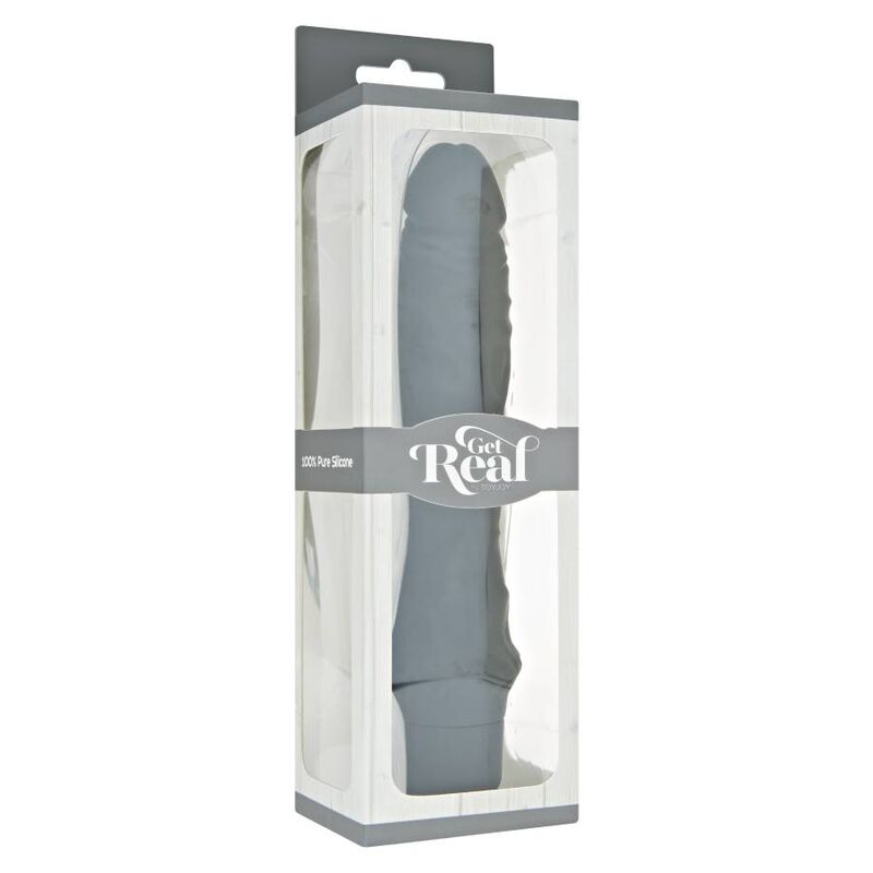 GET REAL - KLASSISCHER GROSSER SCHWARZER VIBRATOR Vibrator diskret online kaufen