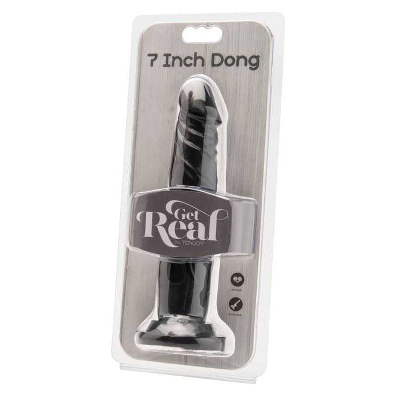 GET REAL - DONG 18 CM SCHWARZ – Erotik-Zubehör Bild 4