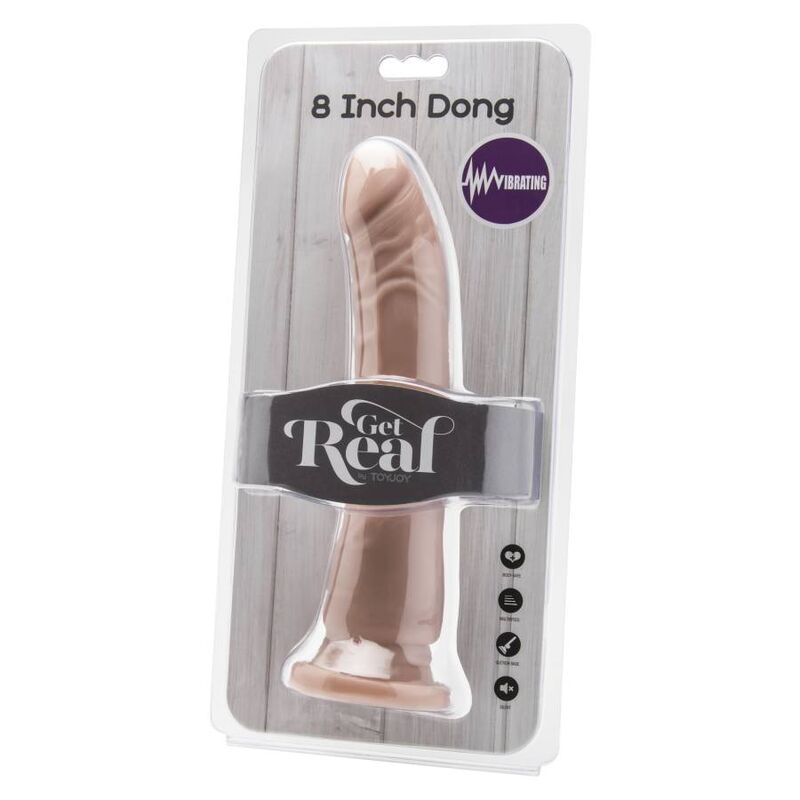 GET REAL - DONG 20,5 CM VIBRIERENDE HAUT – Vibrator Bild 4