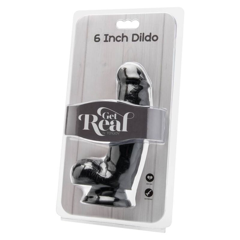GET REAL - DILDO 12 CM MIT KUGELN SCHWARZ bei Secret Pulse im Erotikshop