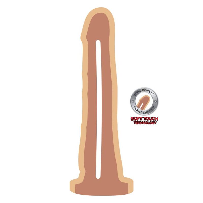 GET REAL - DUAL DENSITY DONG 19 CM HAUT – Erotik-Zubehör Bild 4