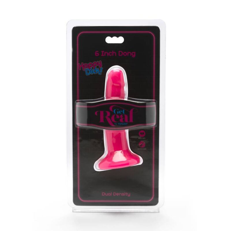 GET REAL - HAPPY DICKS DONG 12 CM ROSA – Erotik-Zubehör Bild 4
