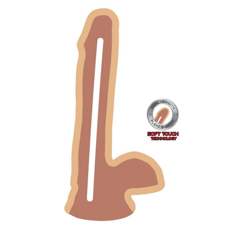 GET REAL - DUAL DENSITY DILDO 17 CM EIERHAUT Dildo diskret online kaufen
