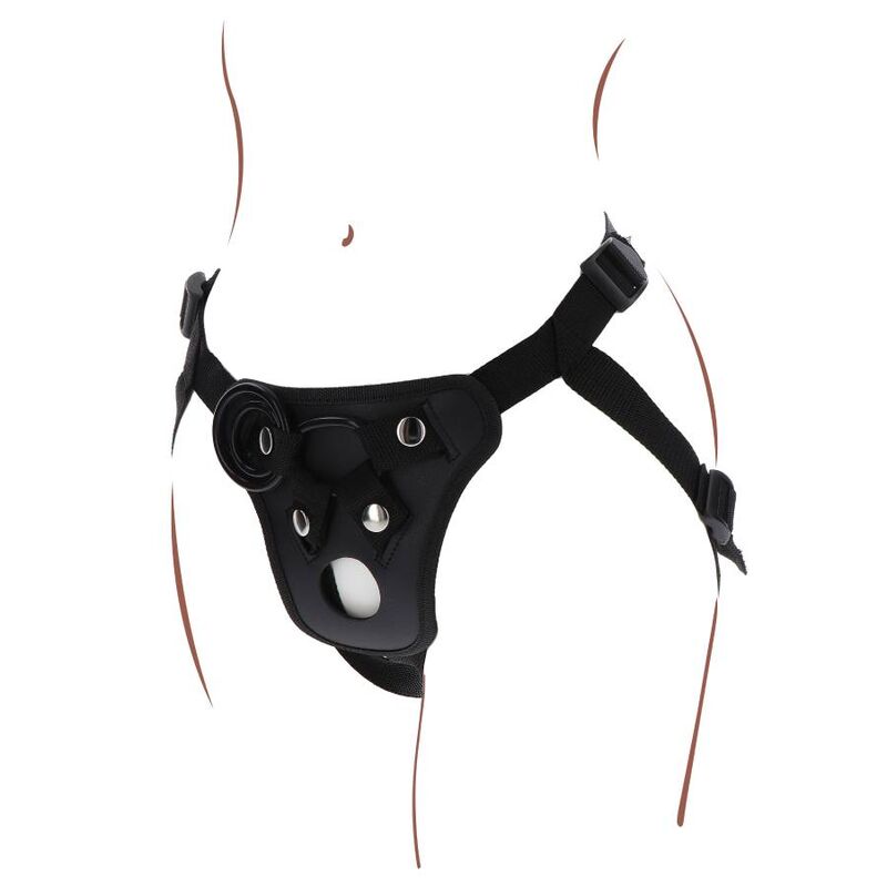 GET REAL - STRAP-ON-VERGNÜGUNGSGESCHIRR SCHWARZ – Strap-On Dildo Bild 10