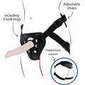 GET REAL - STRAP-ON-DELUXE-GURT SCHWARZ – Strap-On Dildo Bild 1