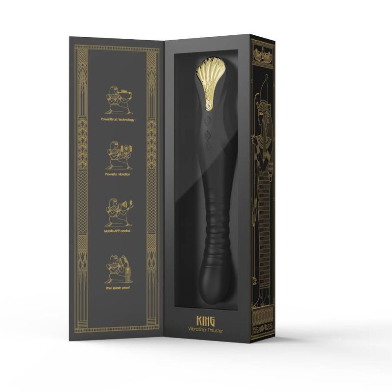 ZALO™ King Thruster Schwarz – Leistungsstarke Stoß- und Vibrations-Sexmaschine – Vibrator Bild 20