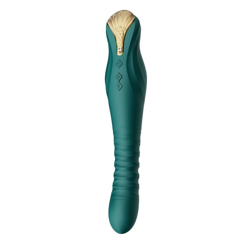 ZALO™ King Thruster Grün – Stoß- und Vibrations-Sexmaschine für intensives Vergnügen – Vibrator Bild 4