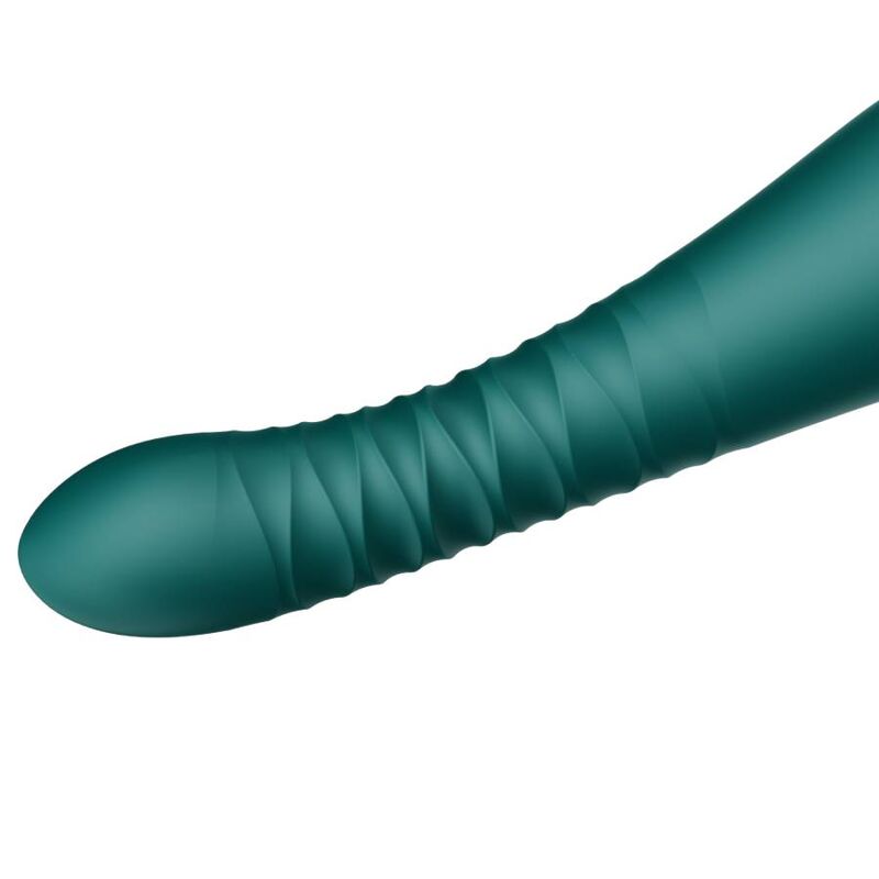 ZALO™ King Thruster Grün – Stoß- und Vibrations-Sexmaschine für intensives Vergnügen – Vibrator Bild 12