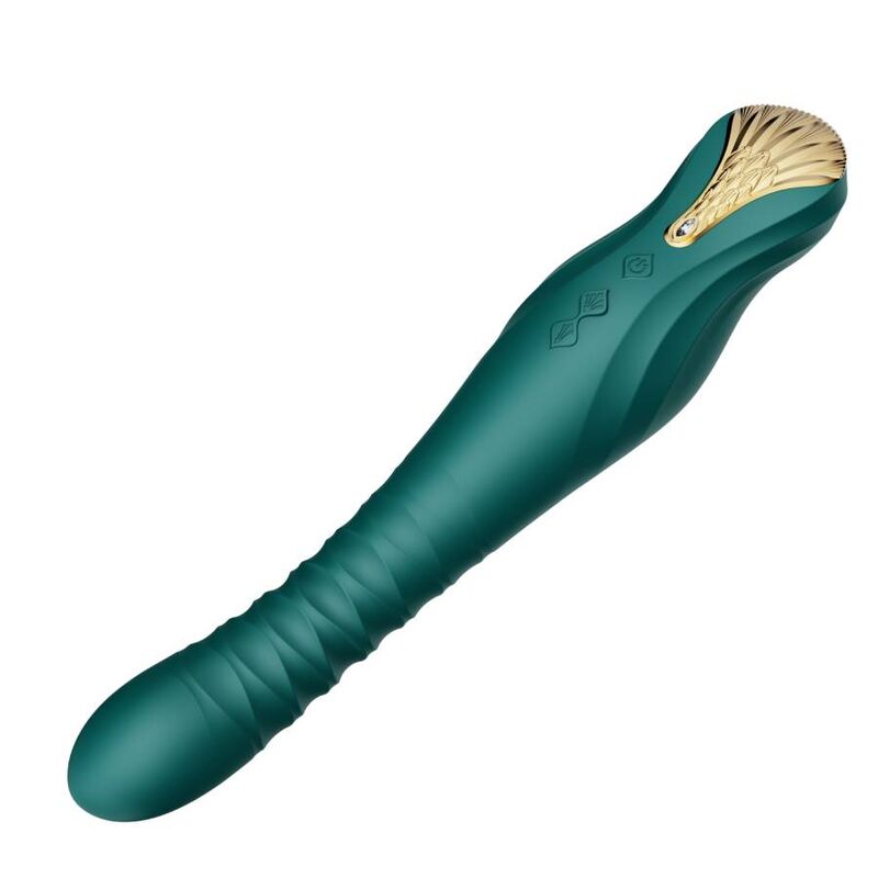 ZALO™ King Thruster Grün – Stoß- und Vibrations-Sexmaschine für intensives Vergnügen – Vibrator Bild 5