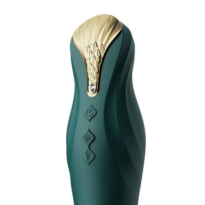 ZALO™ King Thruster Grün – Stoß- und Vibrations-Sexmaschine für intensives Vergnügen – Vibrator Bild 8